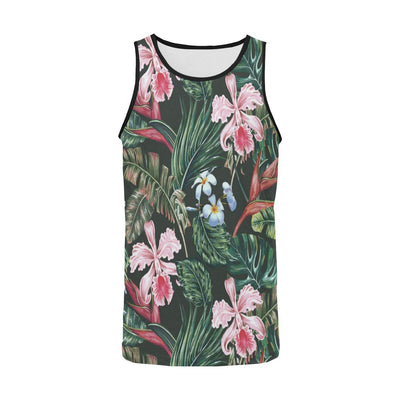 Cattleya Hawaiian Flower plumeria Men Tank Top