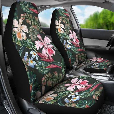 Cattleya Hawaiian Flower plumeria Universal Fit Car Seat Covers