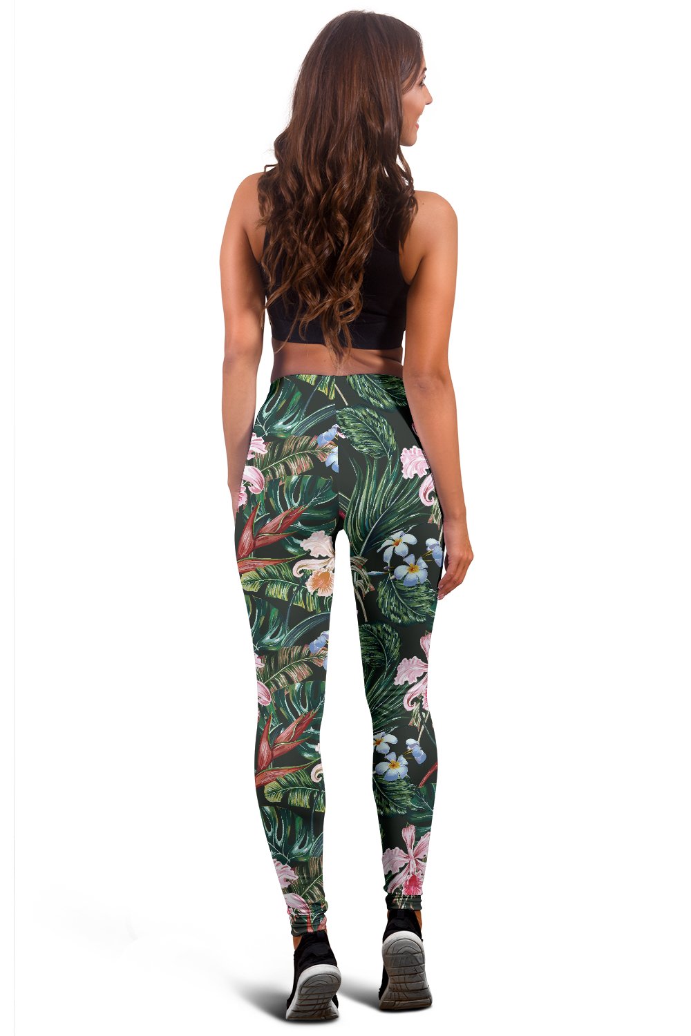 Cattleya Hawaiian Flower Plumeria Women Leggings