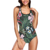 Cattleya Hawaiian Flower plumeria Women One Piece Swimsuit