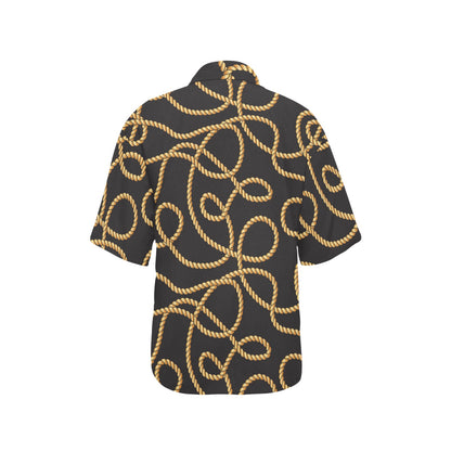Rope Pattern Print Design A04 Women's Hawaiian Shirt