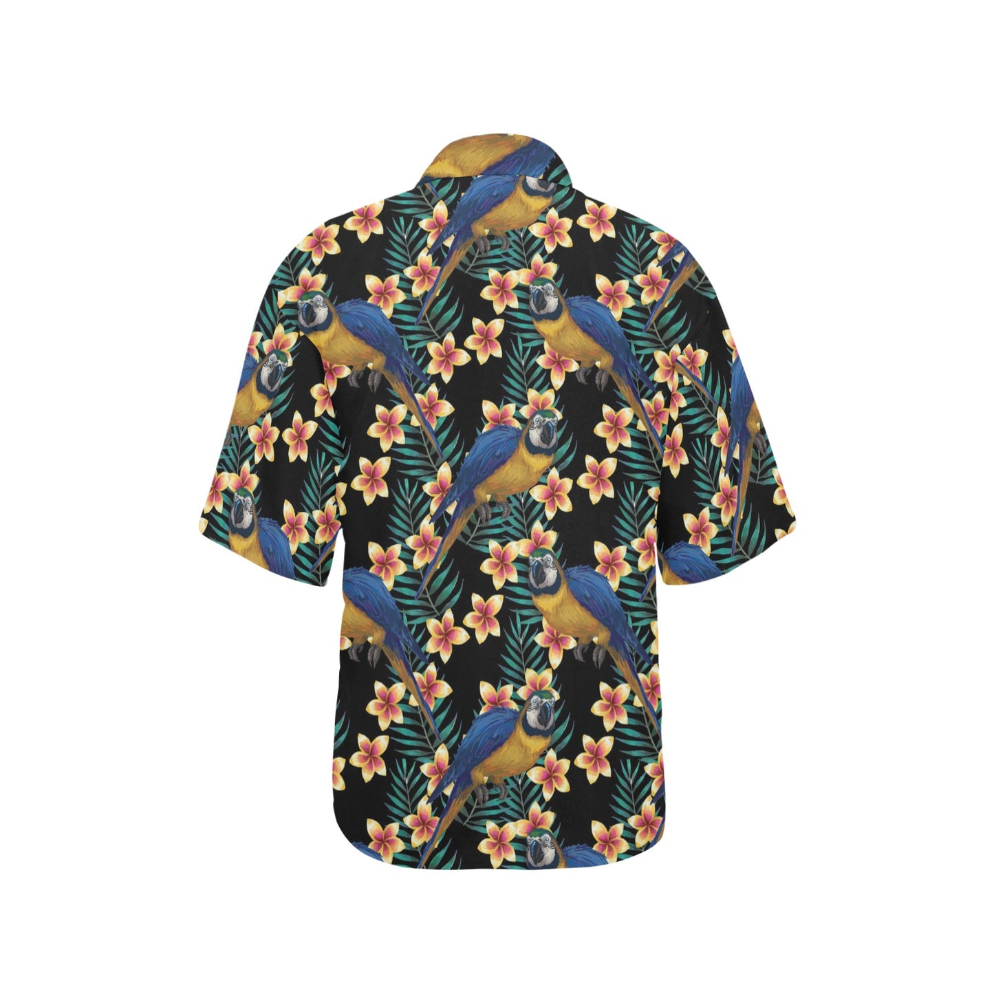 Macaw Pattern Print Design 01 Women's Hawaiian Shirt