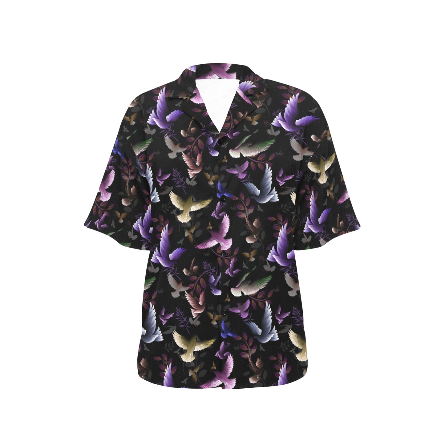 Pigeon Pattern Print Design 01 Women's Hawaiian Shirt