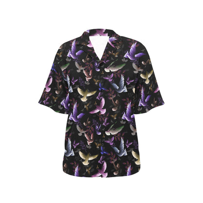 Pigeon Pattern Print Design 01 Women's Hawaiian Shirt