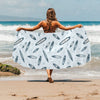 Surfboard Print Design LKS306 Beach Towel 32" x 71"
