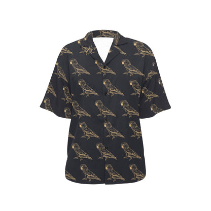 Parakeet Pattern Print Design A04 Women's Hawaiian Shirt