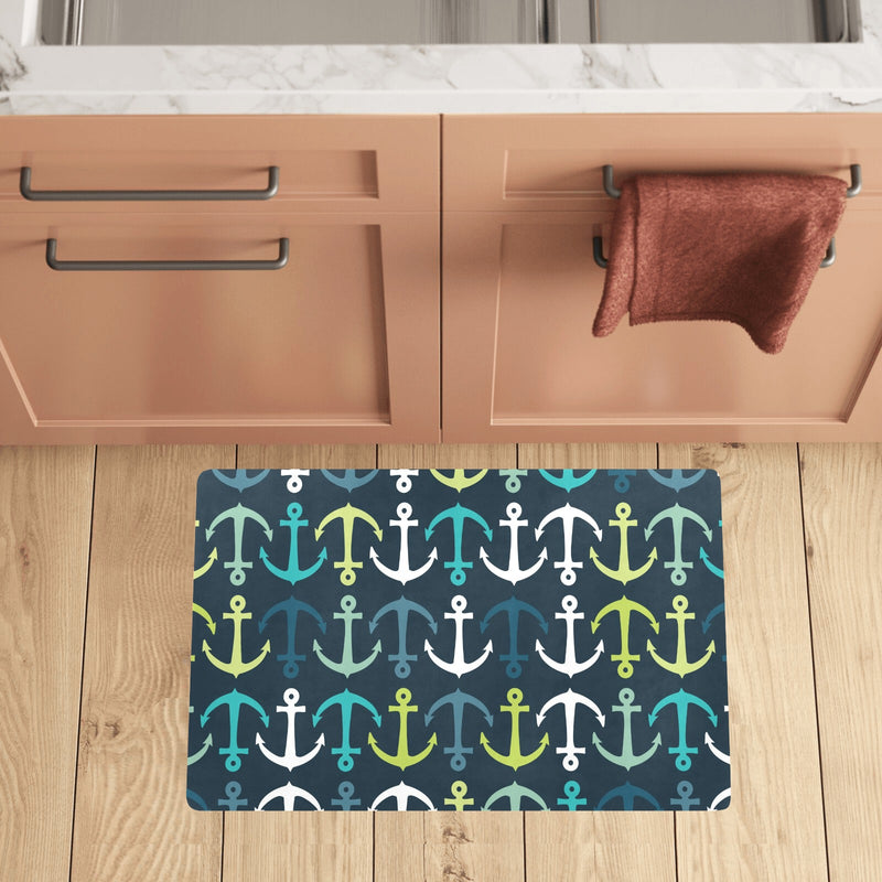 Anchor Pattern Print Design 03 Kitchen Mat