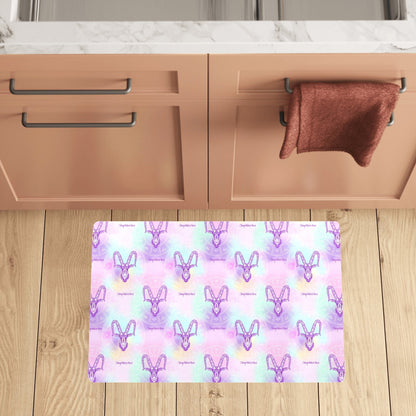 Capricorn Zodiac Pattern Print Design 02 Kitchen Mat