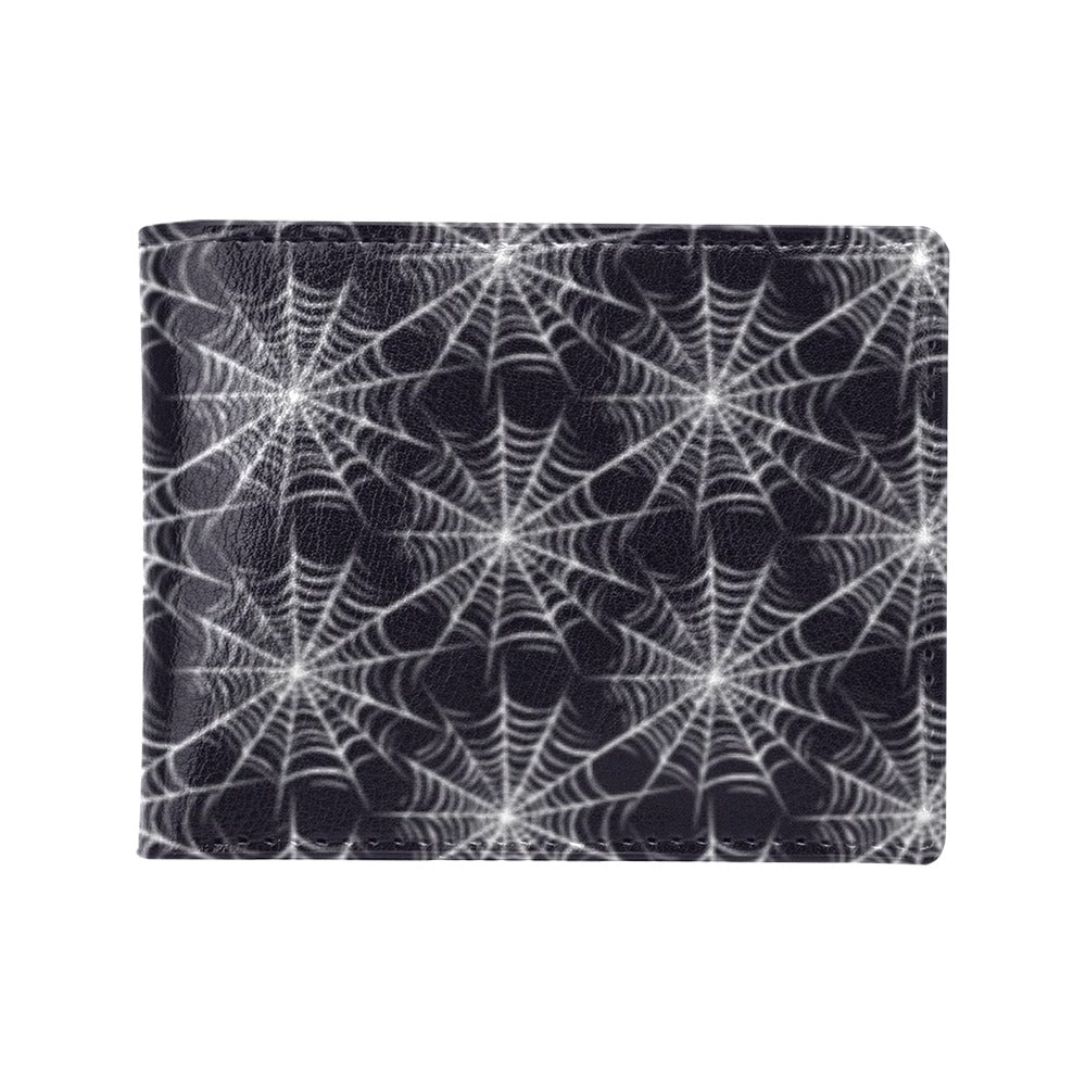 Spider Web Print Design LKS303 Men's ID Card Wallet