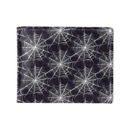 Spider Web Print Design LKS303 Men's ID Card Wallet