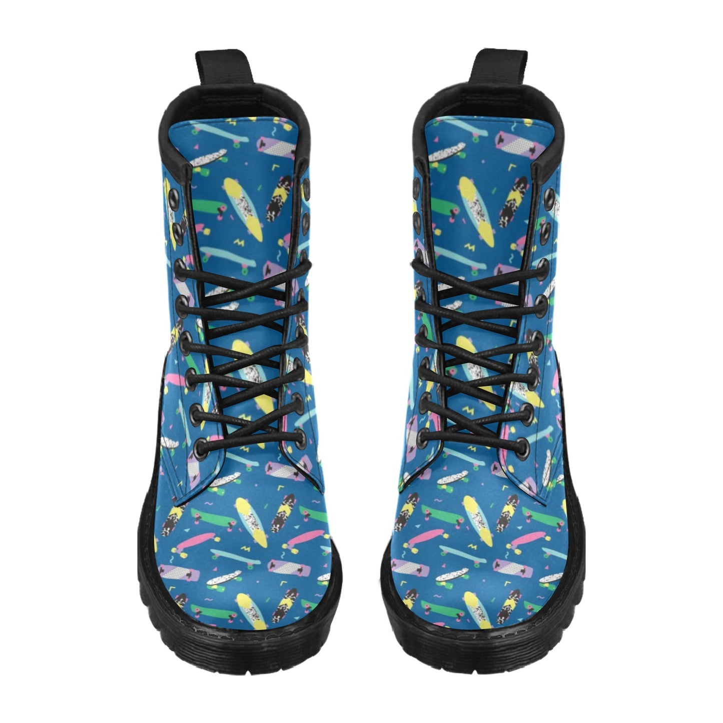 Skateboard Print Design LKS302 Women's Boots