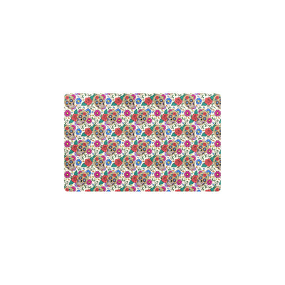 Sugar Skull Colorful Themed Print Kitchen Mat