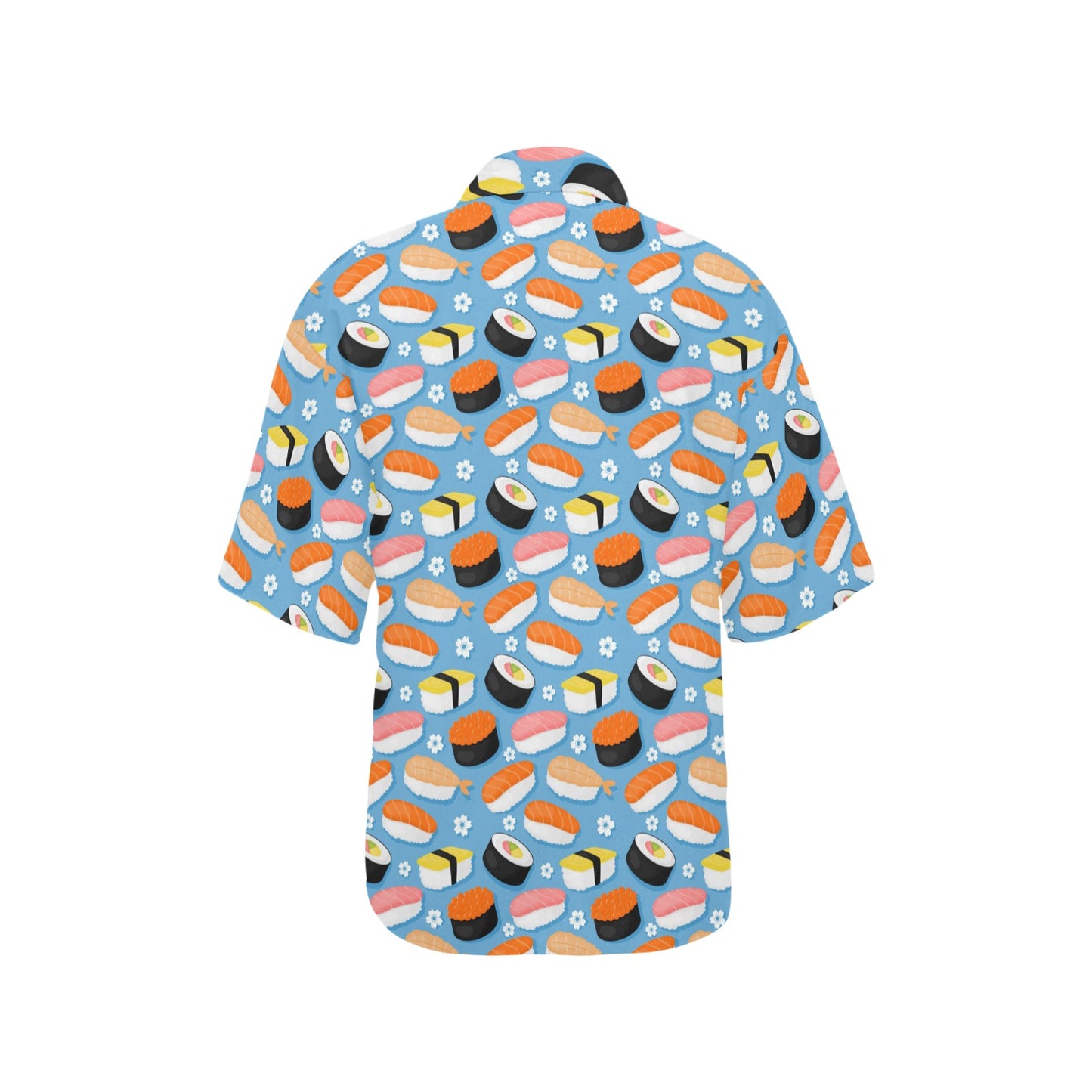 Sushi Print Design LKS304 Women's Hawaiian Shirt