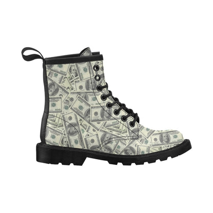 Dollar Pattern Print Design DO02 Women's Boots