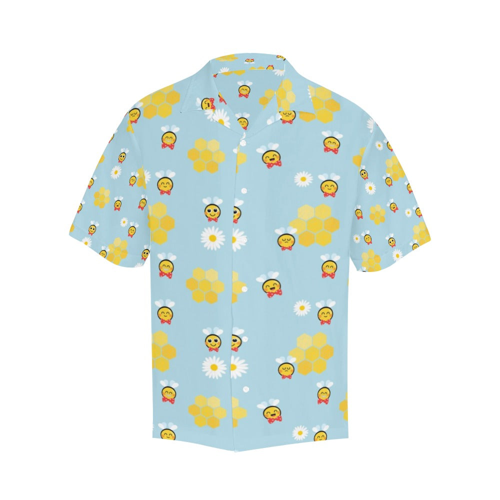 Bee Cute Print Design LKS304 Men's Hawaiian Shirt