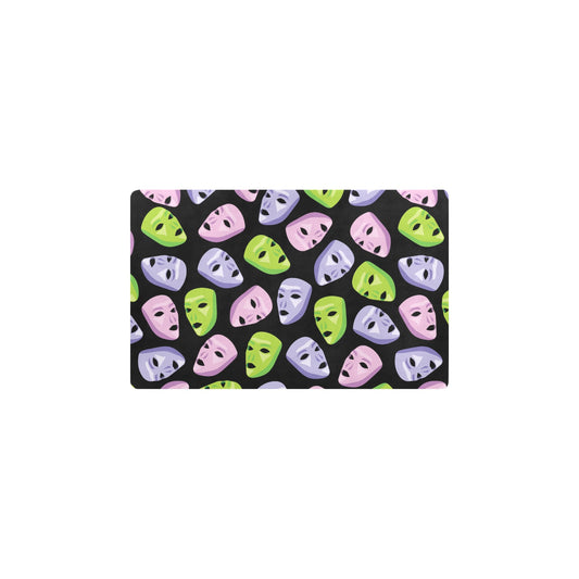 Acting Mask Pattern Print Design 04 Kitchen Mat