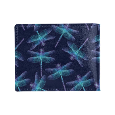 Dragonfly Hand Drawn Style Print Men's ID Card Wallet