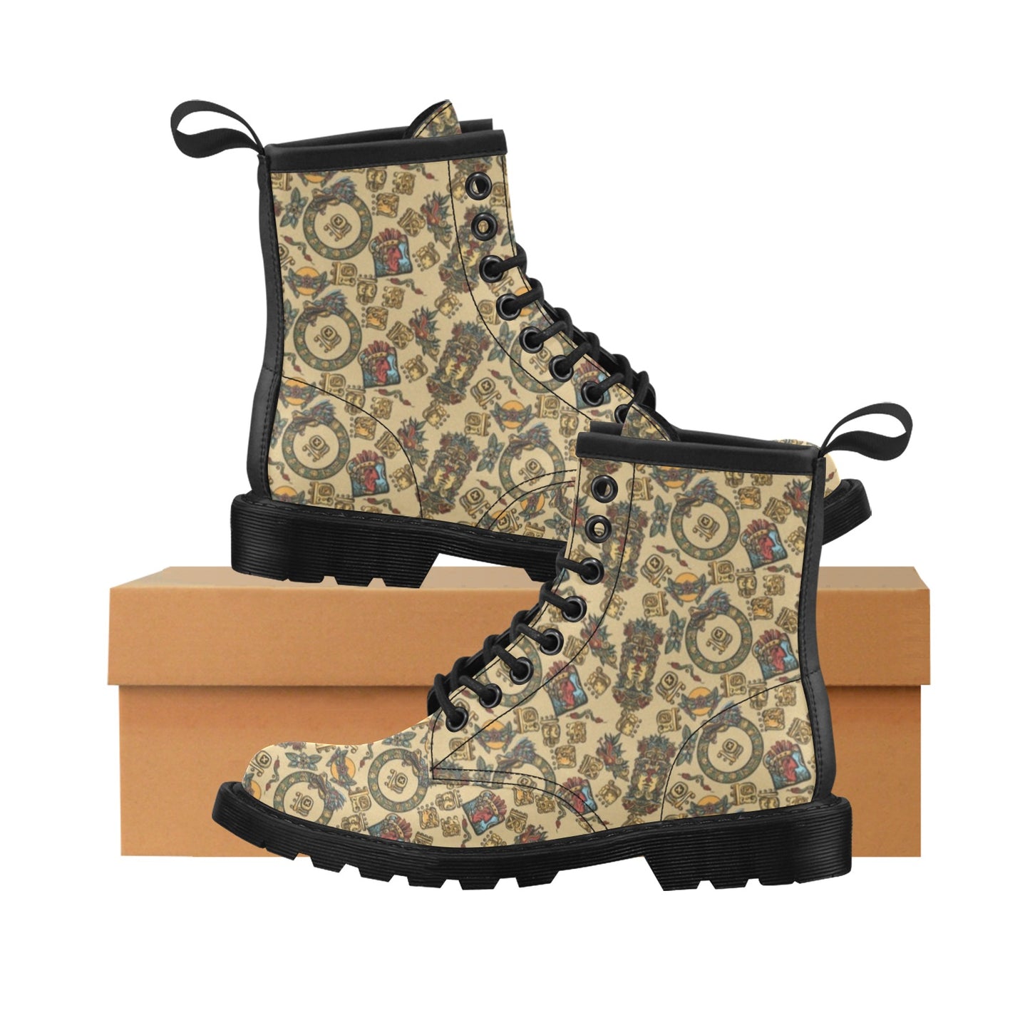 Totem Print Design LKS305 Women's Boots