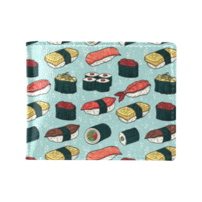 Sushi Pattern Design Men's ID Card Wallet