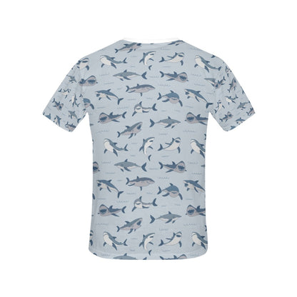 Shark Print Design LKS304 Women's  T-shirt
