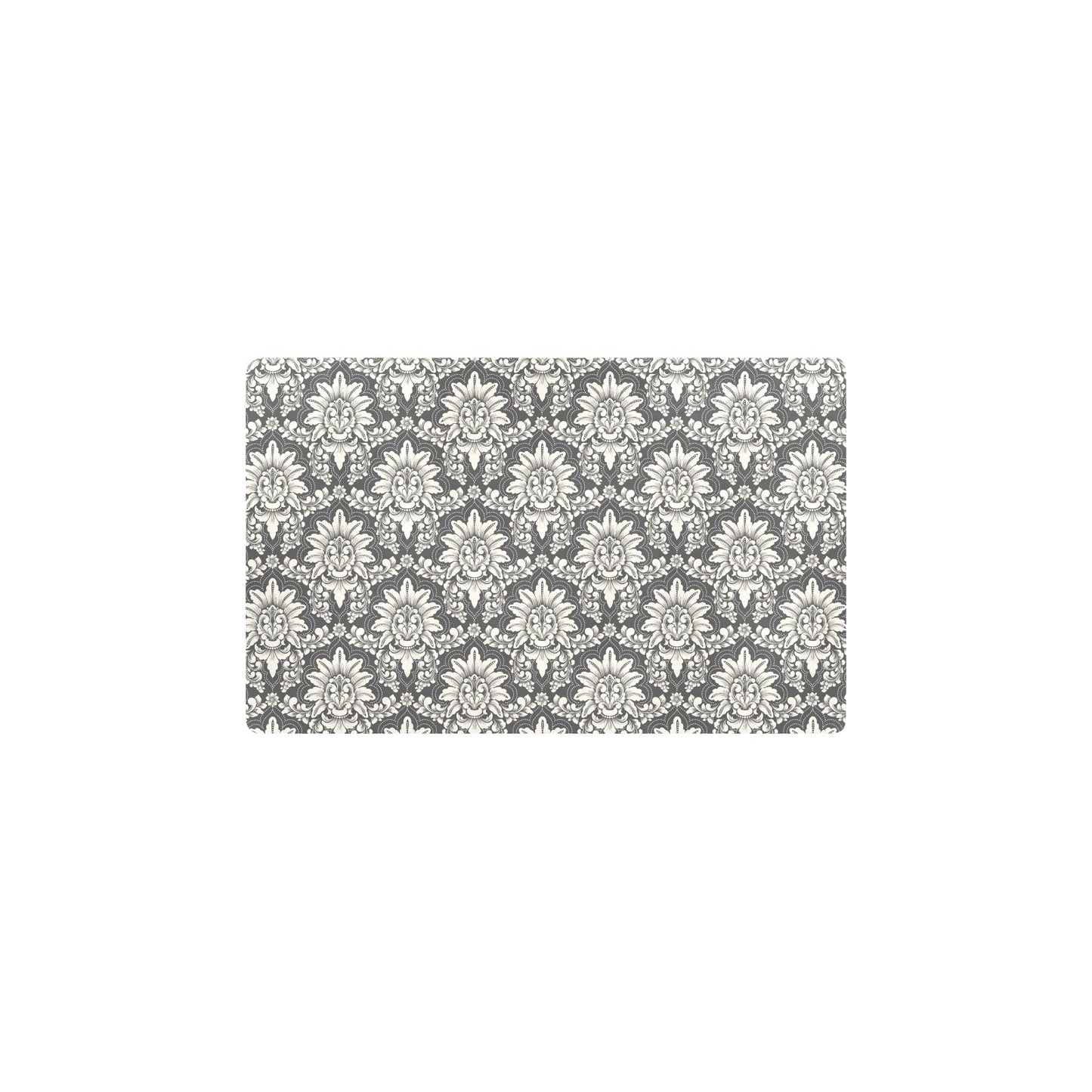 Damask Elegant Print Pattern Kitchen Mat