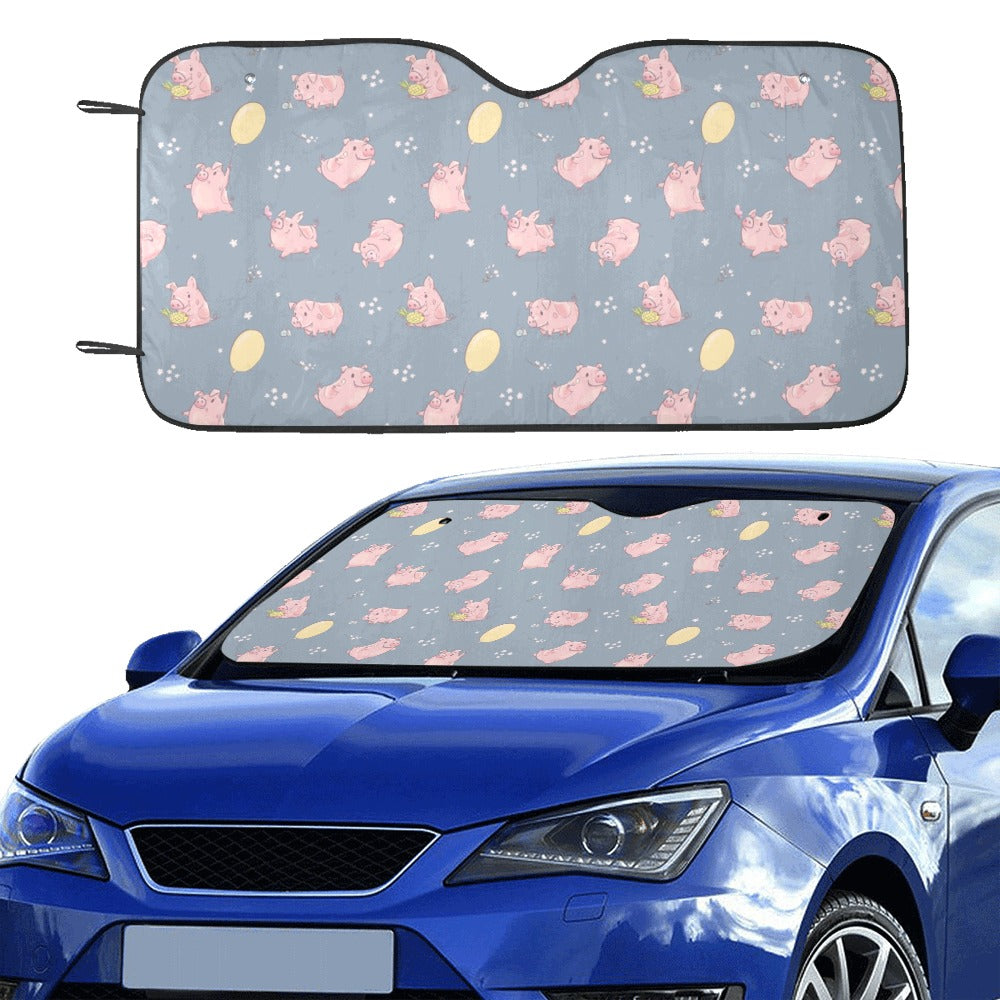 Pig Print Design LKS405 Car front Windshield Sun Shade