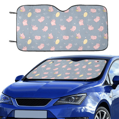 Pig Print Design LKS405 Car front Windshield Sun Shade