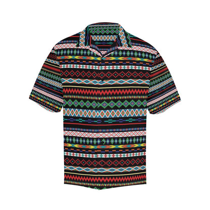 Southwest Pattern Print Design LKS302 Men's Hawaiian Shirt