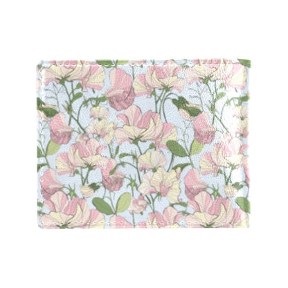 Sweet Pea Print Design LKS304 Men's ID Card Wallet