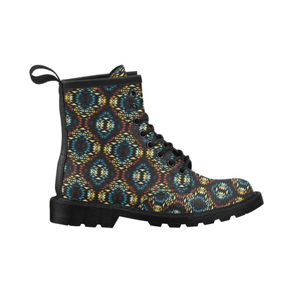 Tribal Pattern Print Design LKS309 Women's Boots
