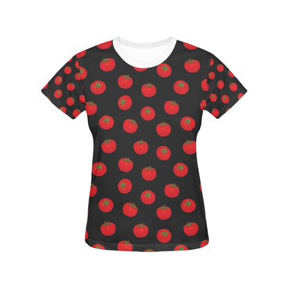 Tomato Print Design LKS305 Women's  T-shirt