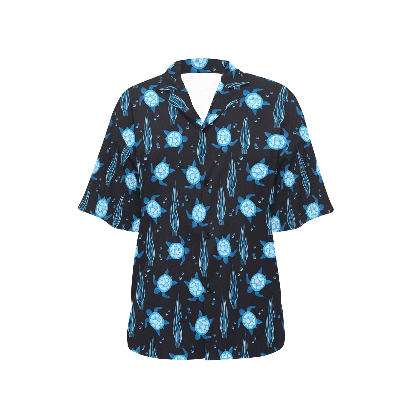Sea Turtle Print Design LKS3013 Women's Hawaiian Shirt