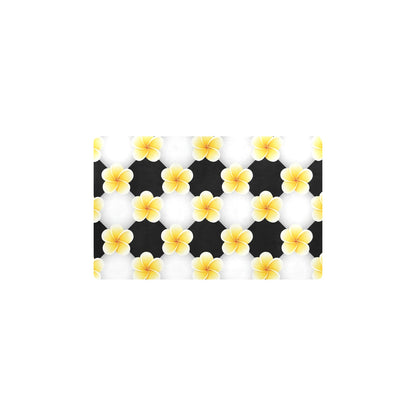 Plumeria Pattern Print Design A04 Kitchen Mat
