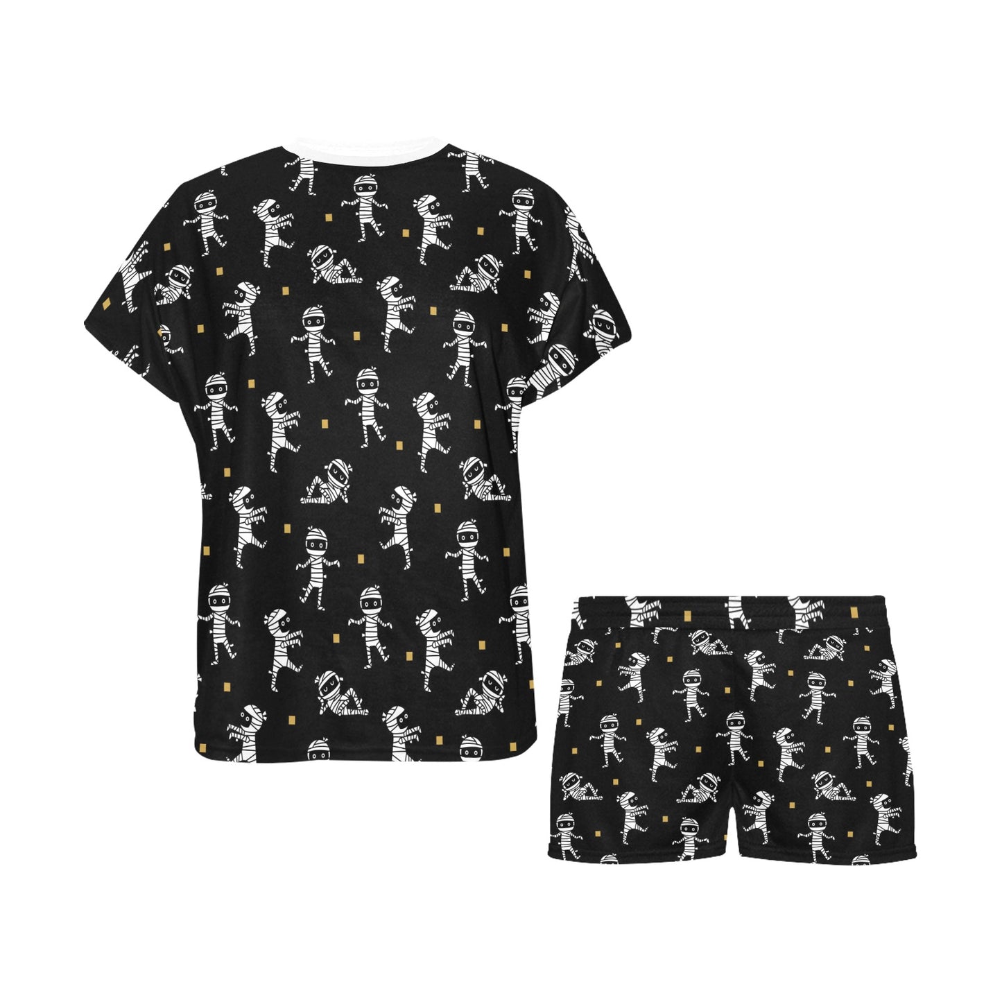 Mummy Cute Print Design LKS301 Women's Short Pajama Set
