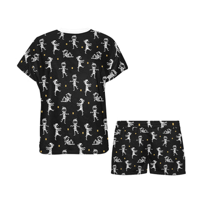 Mummy Cute Print Design LKS301 Women's Short Pajama Set