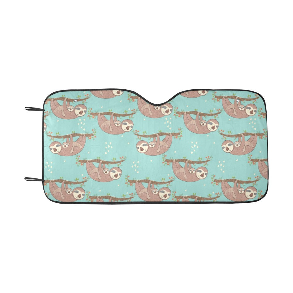 Sloth Print Design LKS302 Car front Windshield Sun Shade
