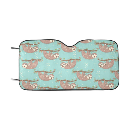 Sloth Print Design LKS302 Car front Windshield Sun Shade
