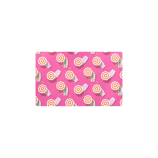 Beach Top View Umbrella Theme Kitchen Mat