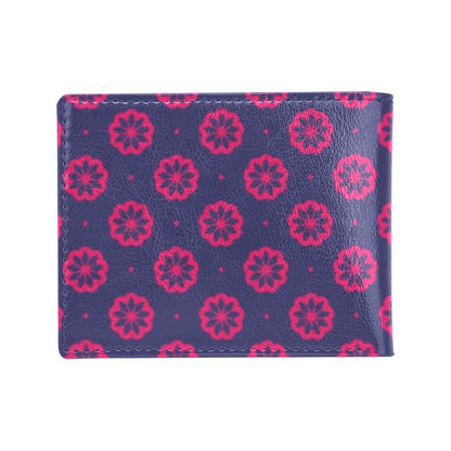 Water Lily Print Design LKS301 Men's ID Card Wallet