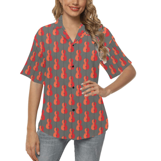 Cello Print Design LKS401 Women's Hawaiian Shirt