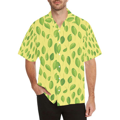 Spinach Print Design LKS302 Men's Hawaiian Shirt