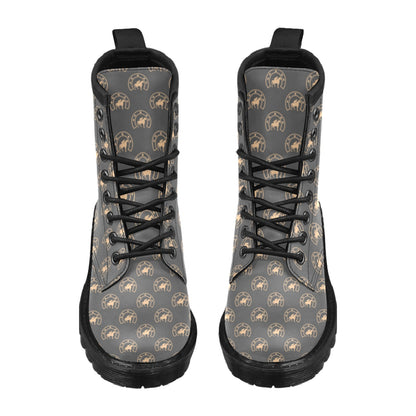 Horseshoe Print Design LKS306 Women's Boots