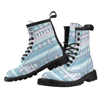 Easter Eggs Pattern Print Design RB013 Women's Boots