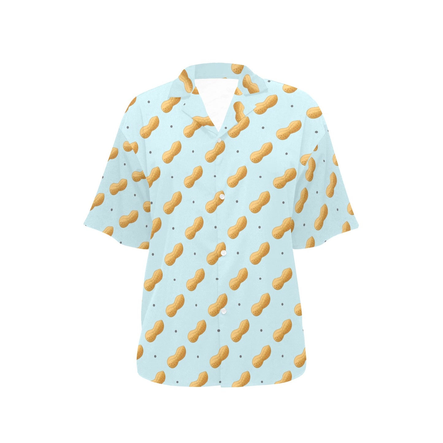 Peanut Pattern Print Design A03 Women's Hawaiian Shirt