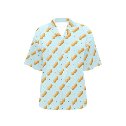 Peanut Pattern Print Design A03 Women's Hawaiian Shirt