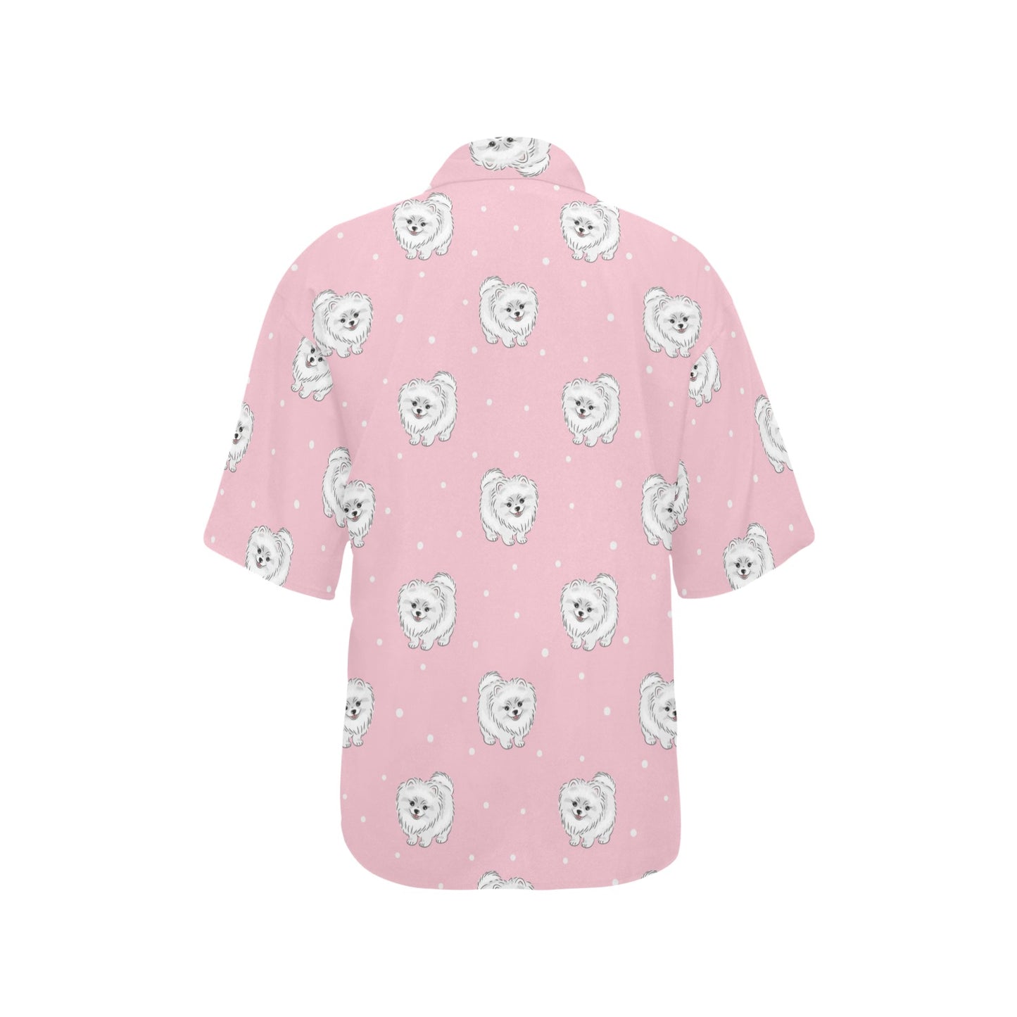 Pomeranians Pattern Print Design A02 Women's Hawaiian Shirt