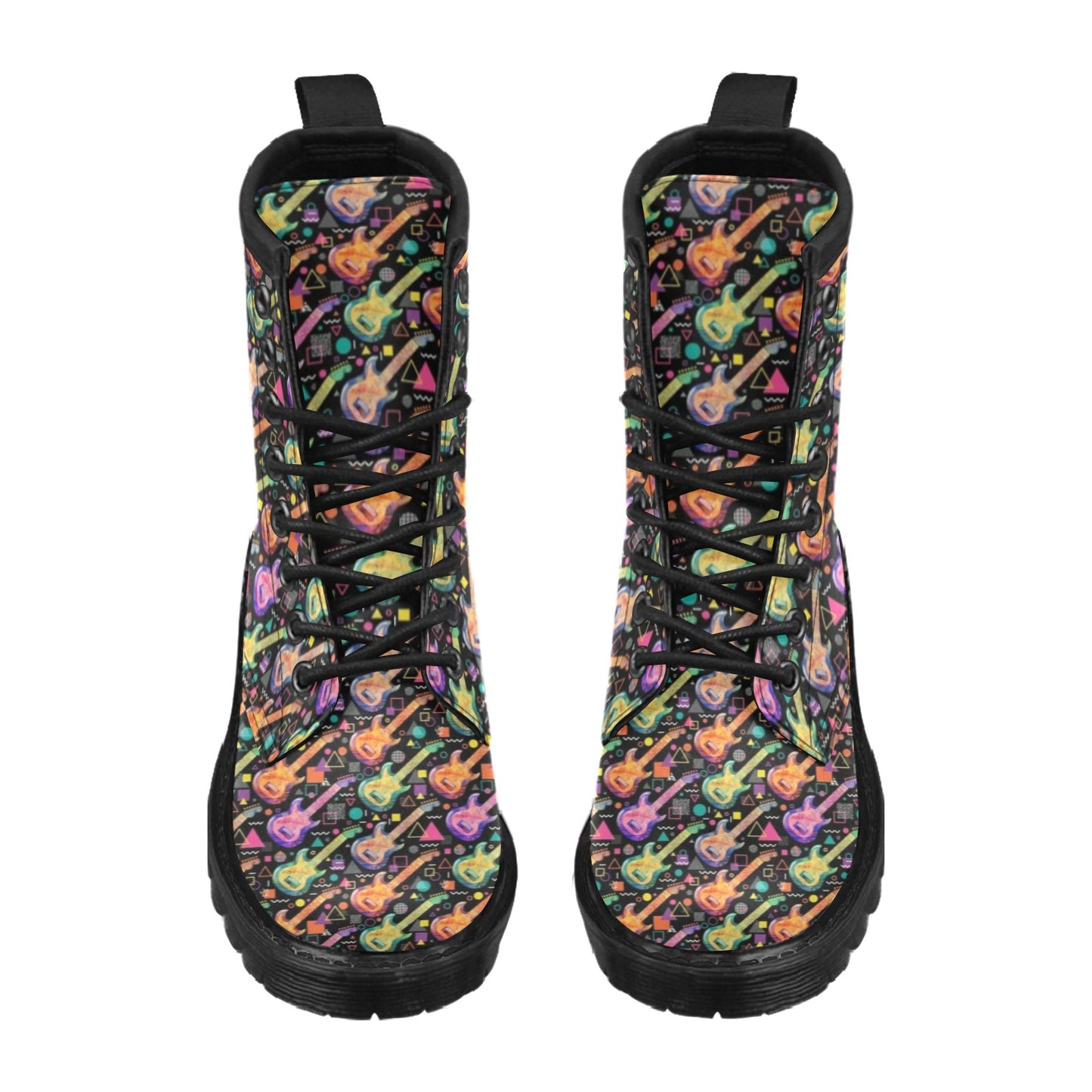Electric Guitar Print Design LKS403 Women's Boots