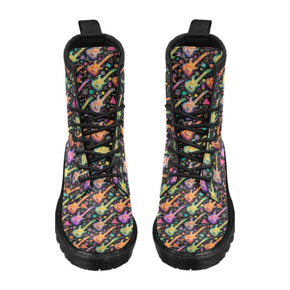 Electric Guitar Print Design LKS403 Women's Boots