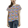 Surfboard Pattern Print Design LKS303 Women's  T-shirt