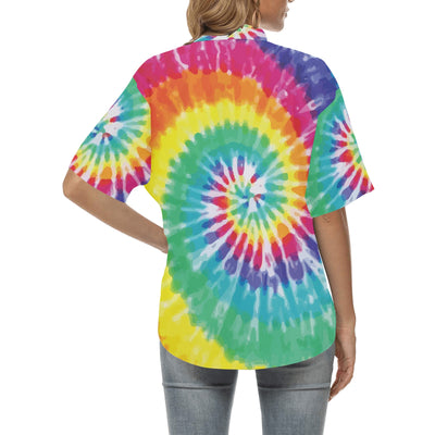 Tie Dye Women's Hawaiian Shirt